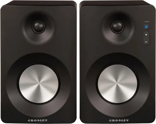 Vista 28 de Crosley KT100BT-CP - Sistema estéreo de tocadiscos Bluetooth con altavoces, champán