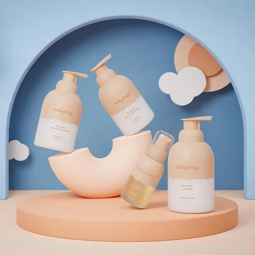 Vista 4 de Babyology Loción orgánica para bebés, ingredientes 100% comestibles, la crema hidratante natural para bebés recién nacidos, piel seca y sensible,