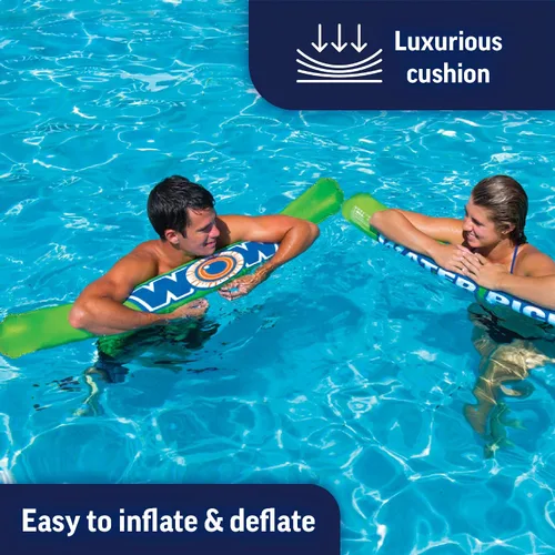 Vista 4 de WOW Sports - Fideos inflables de piscina con pepinillos de agua - Perfecto para piscinas, natación y flotación - Dispositivo de flotación