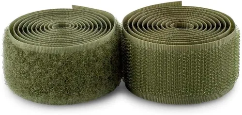 Vista 35 de Cierre de Gancho y Bucle de 1 Pulgada Beige - Cinta de Gancho y Bucle de Nylon No Adhesiva - Longitud de 1 Yarda - Para Tela, Bolsas