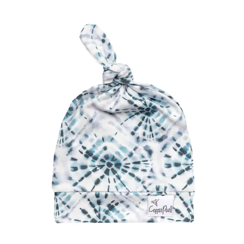 Vista 26 de Copper Pearl Gorro de bebé con nudo superior elástico suave Alta