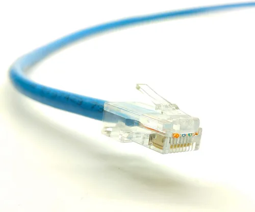 Vista 4 de PHAT SATELLITE INTL - Cable Ethernet Cat 5e (CAT5E), cobre sólido 24 AWG, conectores EZ RJ45 de paso a través de, cable de conexión de Internet