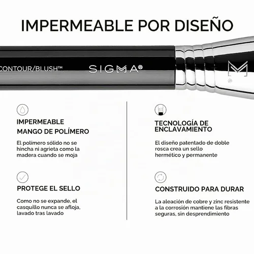 Vista 6 de Sigma Beauty F53 Air Contour/Blush™ - Cepillo de maquillaje bronceador