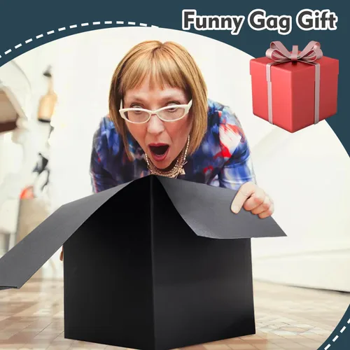 Vista 5 de Jsuslife Caja de regalo para bromas, set de 13 cajas sorpresa anidadas y apilables para bromas, ideal para cumpleaños, bodas, aniversarios