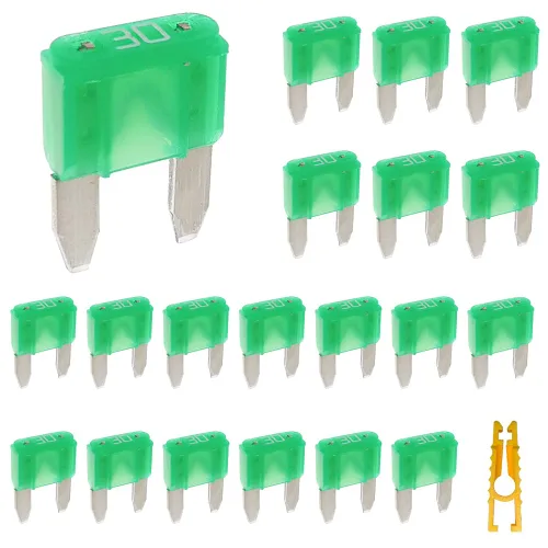 Vista 5 de 20 piezas de mini fusible de hoja y 1 extractor de fusibles 2A 32V golpe rápido para fusibles de repuesto para automóvil/RV/camión/motocicleta/barco