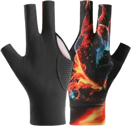 Vista 9 de Guantes de billar profesionales, guantes de piscina con acolchado antideslizante para un agarre seguro y un movimiento suave