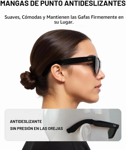 Vista 3 de Kit de accesorios para lentes inteligentes para RayBan/Oakley Meta Wayfarer/Headliner/Skyler, incluye funda de almacenamiento, 6 pares