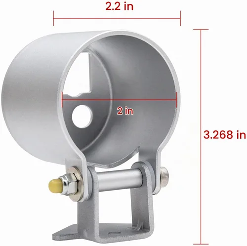 Vista 2 de KAOLALI 2" 52mm Portavasos para salpicadero/Tacómetro/Velómetro universal, soporte para medidor de tablero de instrumentos