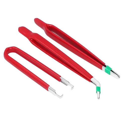 Vista 4 de Juego de 7 pinzas, kit de herramientas de mano multiusos antiestático para reparación de mantenimiento de electrónica