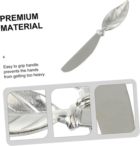Vista 8 de BESTonZON Espátula de metal, 4 piezas, herramienta para el hogar, mantequilla para cuchillo, maní, utensilios prácticos, cuchillos de sándwich