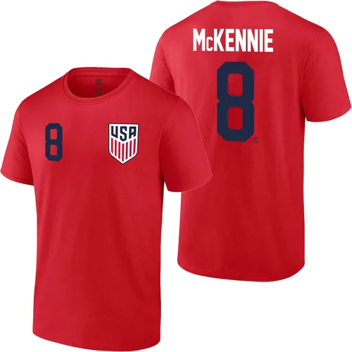 Vista 15 de Icon Sports Offical Licensed U.S. Soccer Federation USMNT Player Name and Number T-Shirt Gio Reyna Armada Escudo