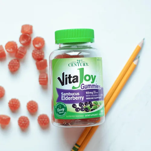 Vista 7 de 21st Century VitaJoy Sambucus Gomitas de saúco, bayas, 60