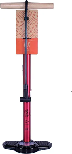 Vista 2 de Planet Bike ALX - Bomba de piso para bicicleta, color rojo