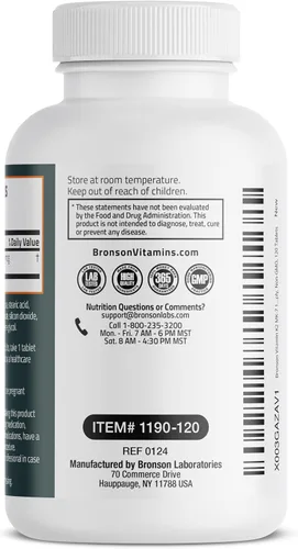 Vista 7 de Bronson Vitamina K2 MK-7 100 MCG, K2 como menaquinona MK7, soporte óseo sin OMG, 120 tabletas