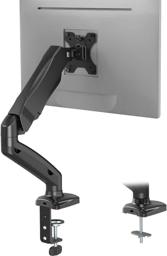 Vista 16 de WALI - Soporte de escritorio para monitor dual para pantallas de 17-32 pulgadas, brazos de monitor dual para 2 monitores, soporta hasta 19.8 lbs