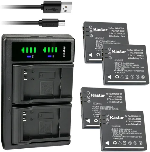 Vista 7 de Kastar LTD2 - Cargador de batería USB de repuesto para Panasonic Lumix DMC-FS20P DMC-FS20S, Lumix DMC-FX30 DMC-FX30A DMC-FX30EB-K DMC-FX30EB-S