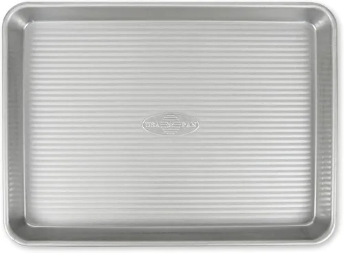 Vista 16 de USA Pan - Bandeja para hornear antiadherente de acero aluminizado para rollos de gelatina