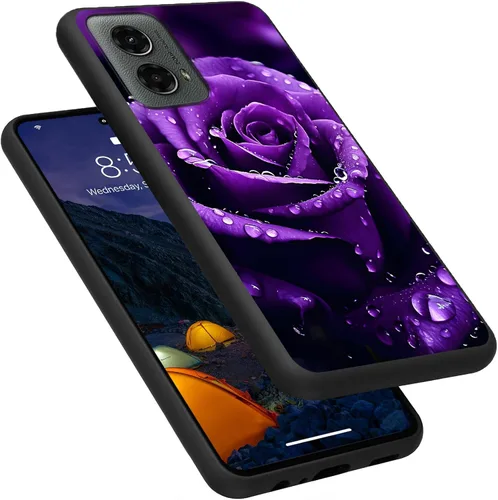 Vista 26 de Funda para Motorola Moto G Play 4G 2024, delgada y ligera, de silicona de TPU suave, color negro, ultrafina, para Motorola Moto G Play 4G 2024, Art