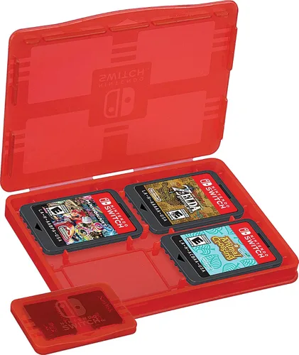 Vista 4 de Game Traveler RDS - Licensed Zelda Case for Nintendo Switch OLED, Nintendo Switch, & Switch Lite, Slim Protective Design, Bonus Game Case