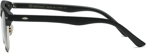 Vista 69 de AEVOGUE Gafas de sol polarizadas para mujeres y hombres semi marco retro gafas de sol AE0369