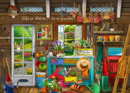 Vista 9 de Artist Chris Bigelow - Bear Cabin - Rompecabezas de 500 piezas para adultos