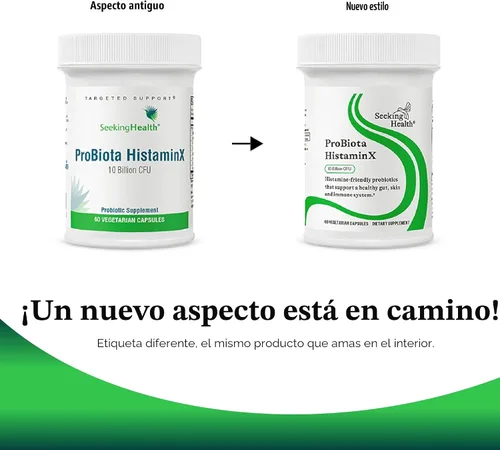 Vista 7 de Seeking Health ProBiota HistaminX Probiótico nutricional probiótico vegetariano 10 mil millones de UFC por porción 60 cápsulas vegetarianas