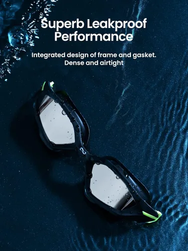 Vista 5 de COPOZZ Gafas de natación para hombre, gafas de natación antivaho sin fugas, protección UV para hombres adultos
