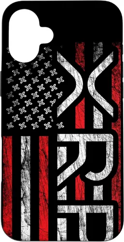 Vista 23 de iPhone 16 XRP Crypto - XRP criptomoneda - Bandera americana - Funda XRP