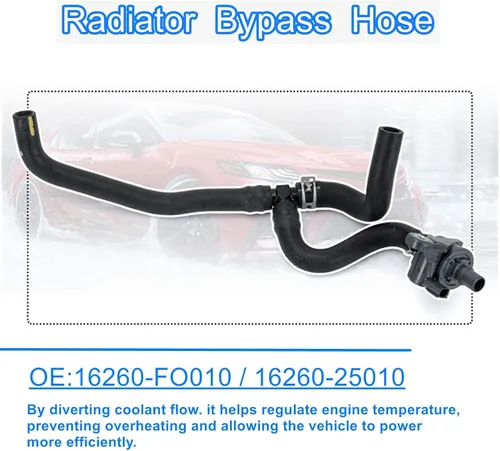Vista 6 de Manguera de derivación del radiador 16260-F0010, compatible con Toyota Camry 2018 2019 2020 2021 2022 2023, Toyota Rav4 2.5l 2019 2020 2021 2022