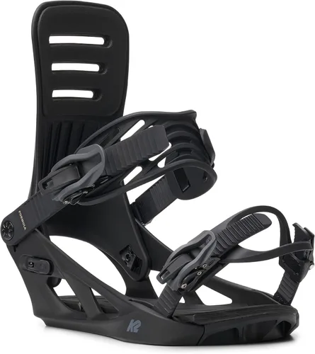 Vista 3 de K2 Formula - Fijaciones de snowboard para hombre, flexible sensible, soporte estable, control fiable, para todo tipo de montaña, estilo libre Negro