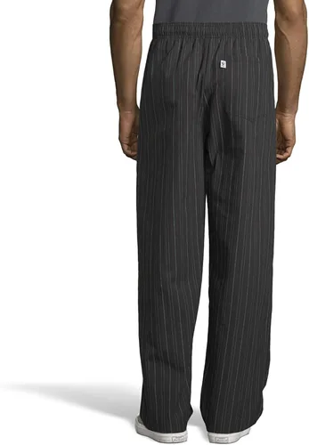 Vista 2 de Uncommon Threads Pantalón de chef holgado teñido de hilo para mujer
