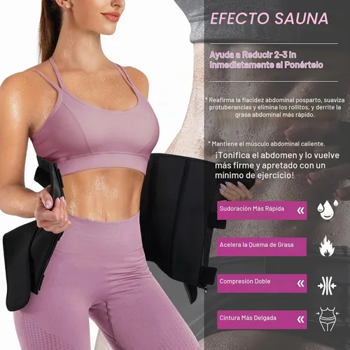 Vista 2 de TrainingGirl - Cinturón de entrenamiento de cintura para mujer, corsé con control de abdomen, banda de sudor para ejercicio, cinturón moldeador