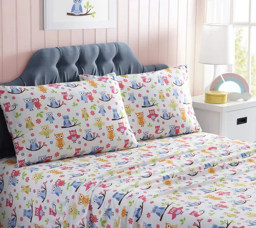 Vista 14 de Kute Kids - Juego de sábanas supersuave, fabricado con diseños y personajes especiales, incluye funda(s) para almohada; en tamaño Twin, Full y Queen