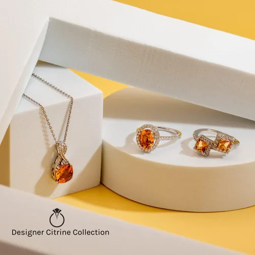 Vista 5 de PEORA Anillo de plata de ley 925 con diseño de enrejado de cinco piedras para mujer en varias piedras preciosas, 0.138 in de ancho, tamaños 5 a 9