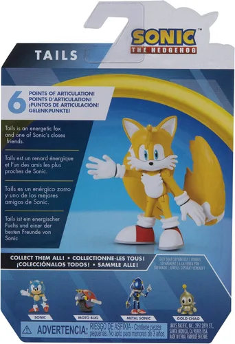 Vista 9 de Sonic The Hedgehog 2020 Wave 3 Tails Mini figura de 2.5 pulgadas [versión moderna]