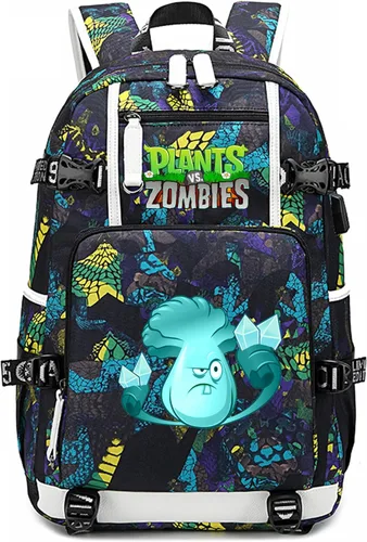 Vista 21 de ISaikoy Plants vs. Zombies Mochila Bolsa para Portátil Color Azul 1