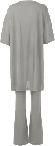 Vista 8 de Gumipy Women's 2 Piece Outfit All Weekend Long Pant Set Casual Fall Outfits 34 Sleeve Ribbed T-Shirt & Wide Leg Pants Tracksuit