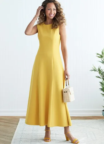 Vista 3 de Kit de patrón de costura para vestido acampanado de señoritas, código B6850