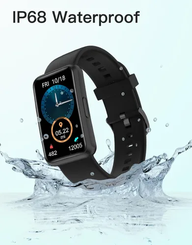 Vista 6 de HUAKUA - Rastreador de fitness sin Bluetooth, sin aplicación, sin necesidad de teléfono; reloj de fitness para hombres, mujeres y padres