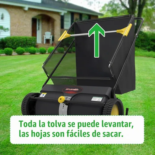 Vista 6 de SPLENDOR LS-650A2 - Barredora de césped de 26 pulgadas para caminar y empujar, barredora de jardín, barredora de caminos
