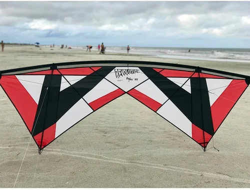 Vista 2 de REVOLUTION Kites Reflex XX (mangos/juego de línea/1 eje de repuesto/1 anillo reflejo de repuesto)
