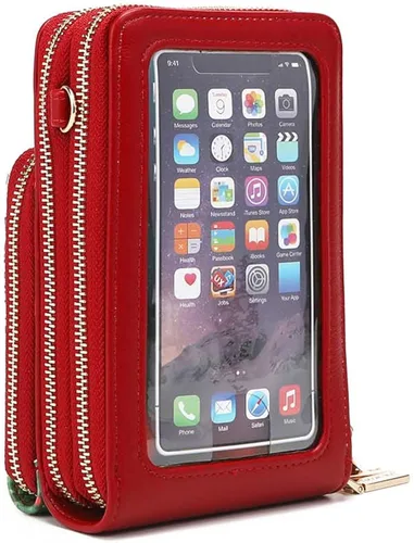 Vista 5 de Nicole Lee Funda cruzada con cremallera múltiple para teléfono