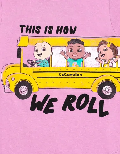 Vista 4 de CoComelon JJ Cody Nina - Paquete de 2 camisetas para bebés y niños pequeños