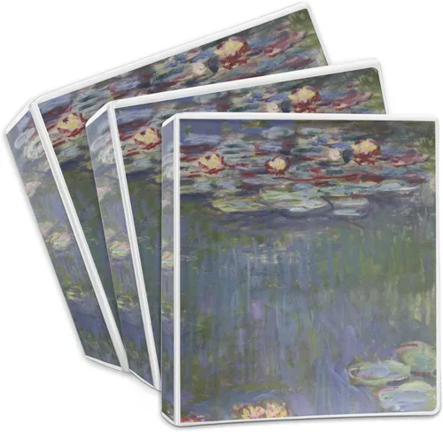 Vista 3 de Claude Monet Water Lilies - Carpeta con 3 anillas, 1 pulgada