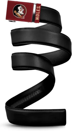 Vista 14 de Mission Belt Con licencia oficial de la NC Alabama Crimson Tide Crimson Tide (Cuero Negro)