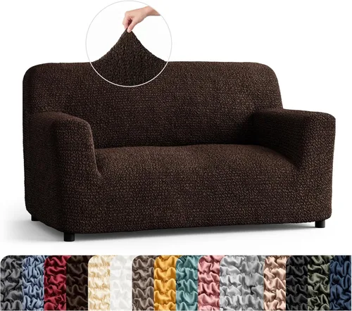 Vista 11 de PAULATO BY GA.I.CO. Funda para Silla - Funda para Sillón - Funda para Sillón - Funda de Tela Suave - Protector de Muebles Elegante de Ajuste Ceniza