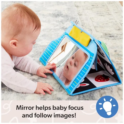 Vista 4 de Ms. Rachel Alfombra de Juego Plegable Oficial para Tiempo de Barriga con Espejo para Bebé y Juguetes Sensoriales para Juego Interactivo, Juguetes