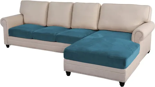 Vista 25 de Funda de sofá seccional de 3 piezas para sofá seccional en forma de L, protector elástico de muebles para sofá seccional izquierdo o derecho