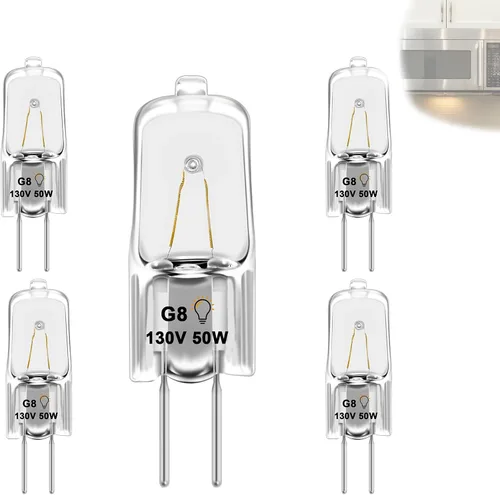 Vista 9 de Paquete de 2 bombillas LED G8 para microondas GE, 3 W, 120 V, 330 lúmenes, luz diurna 6000 K, reemplazo halógeno regulable de 25 W, compatible