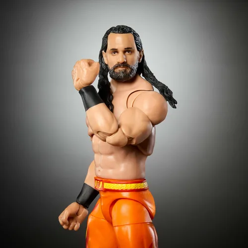 Vista 3 de Mattel WWE Ultimate Edition Fan Takeover Figura de Acción, Set Coleccionable de Seth Rollins con Accesorios Intercambiables como Cabezas Adicionales